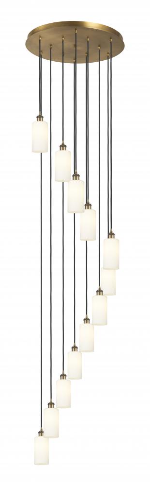 Crown Point - 12 Light - 24 inch - Brushed Brass - Multi Pendant