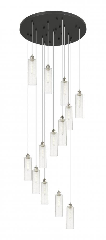 Crown Point - 13 Light - 32 inch - Brushed Satin Nickel - Multi Pendant