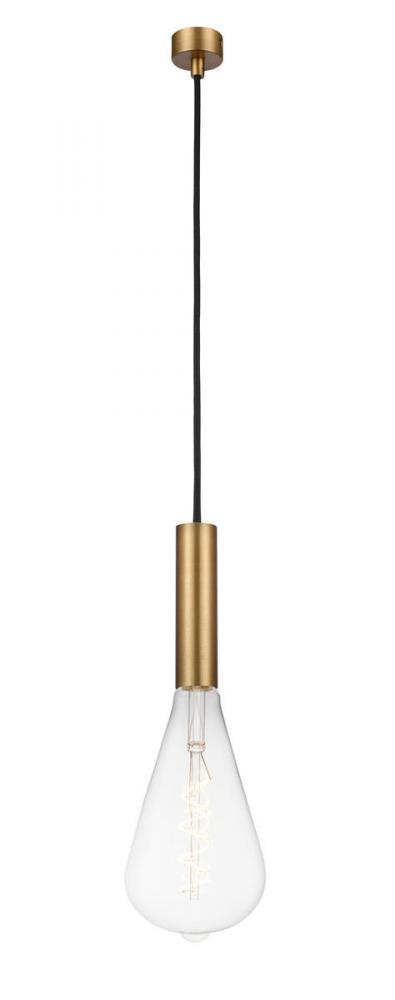 Edison - 1 Light - 5 inch - Brushed Brass - Cord hung - Mini Pendant