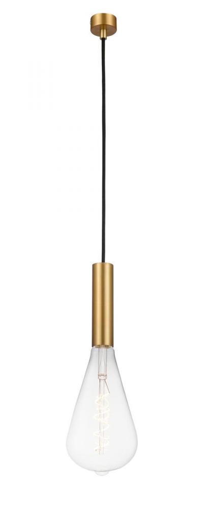 Edison - 1 Light - 5 inch - Satin Gold - Cord hung - Mini Pendant