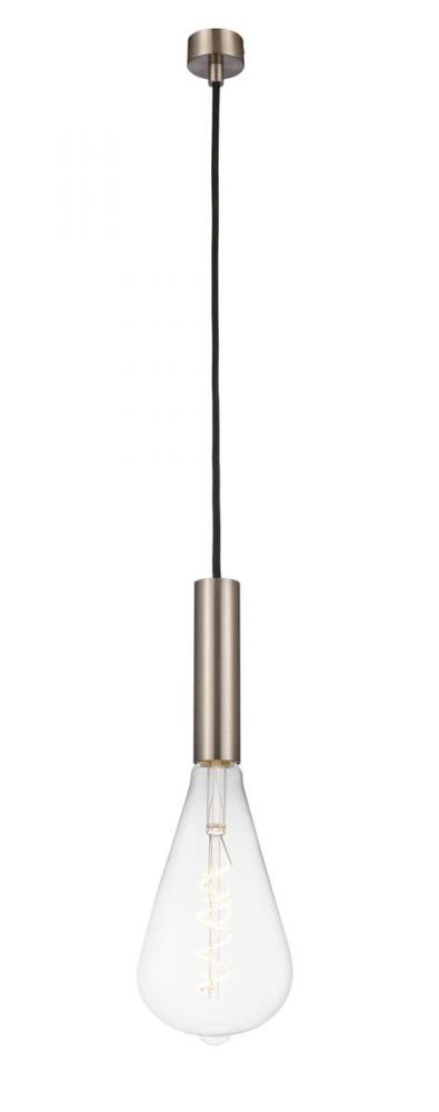 Edison - 1 Light - 5 inch - Brushed Satin Nickel - Cord hung - Mini Pendant