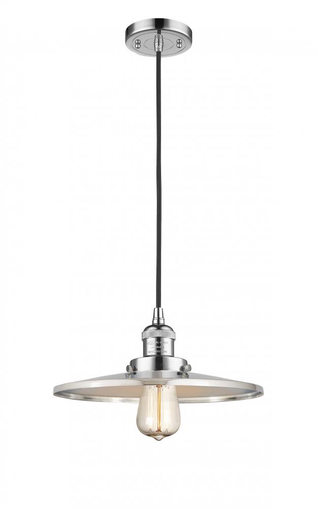 Appalachian - 1 Light - 12 inch - Polished Chrome - Cord hung - Mini Pendant