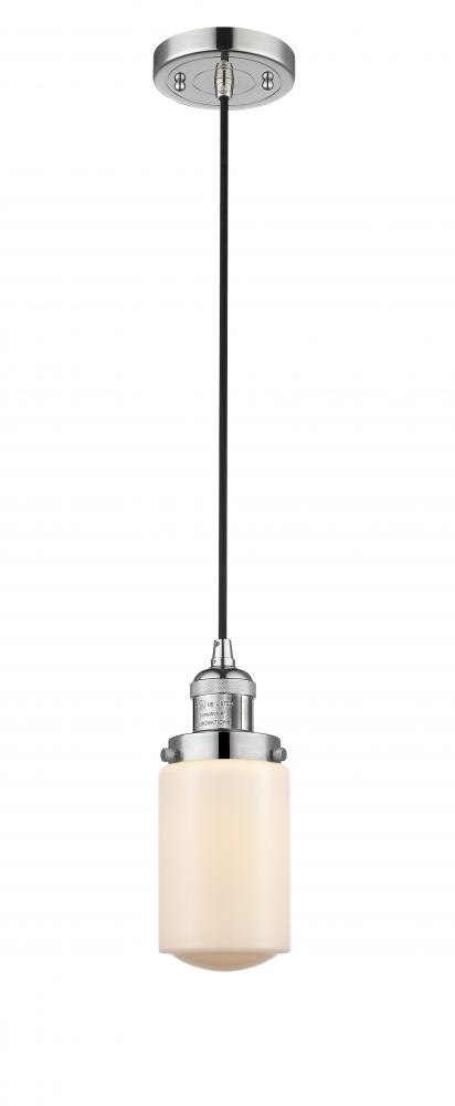 Dover - 1 Light - 5 inch - Polished Nickel - Cord hung - Mini Pendant