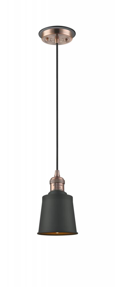 Addison - 1 Light - 5 inch - Antique Copper - Cord hung - Mini Pendant