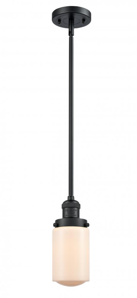 Dover - 1 Light - 5 inch - Matte Black - Stem Hung - Mini Pendant