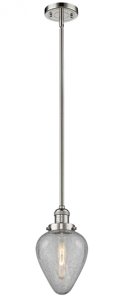 Geneseo - 1 Light - 7 inch - Polished Nickel - Stem Hung - Mini Pendant