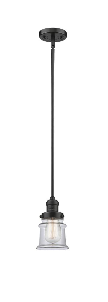 Canton - 1 Light - 7 inch - Polished Nickel - Stem Hung - Mini Pendant