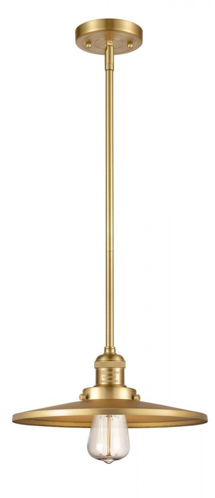 Appalachian - 1 Light - 12 inch - Satin Gold - Stem Hung - Mini Pendant