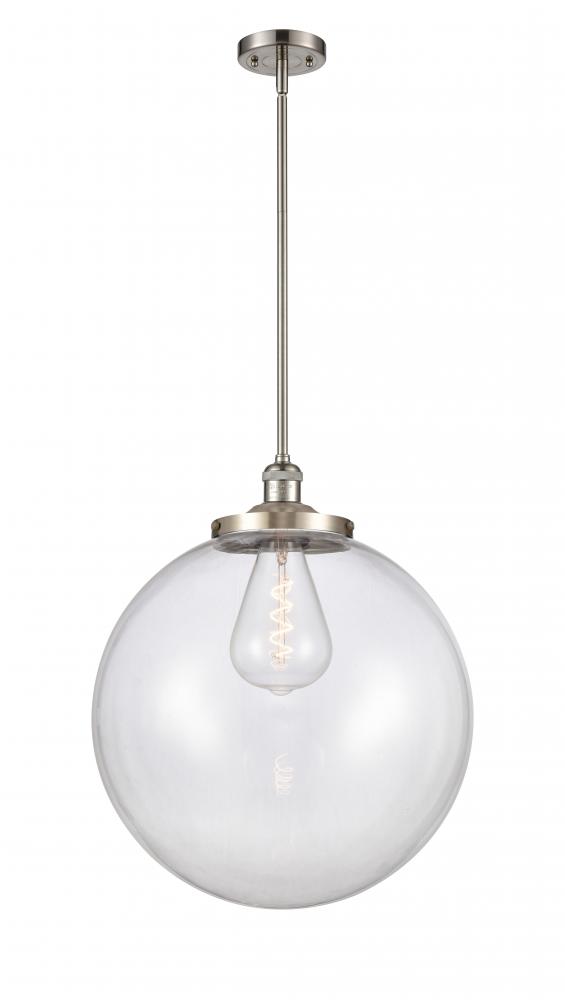 Beacon - 1 Light - 18 inch - Brushed Satin Nickel - Stem Hung - Pendant