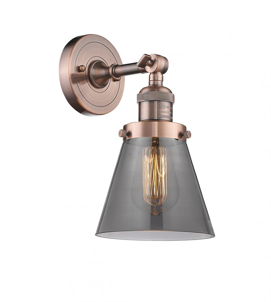 Cone - 1 Light - 6 inch - Antique Copper - Sconce