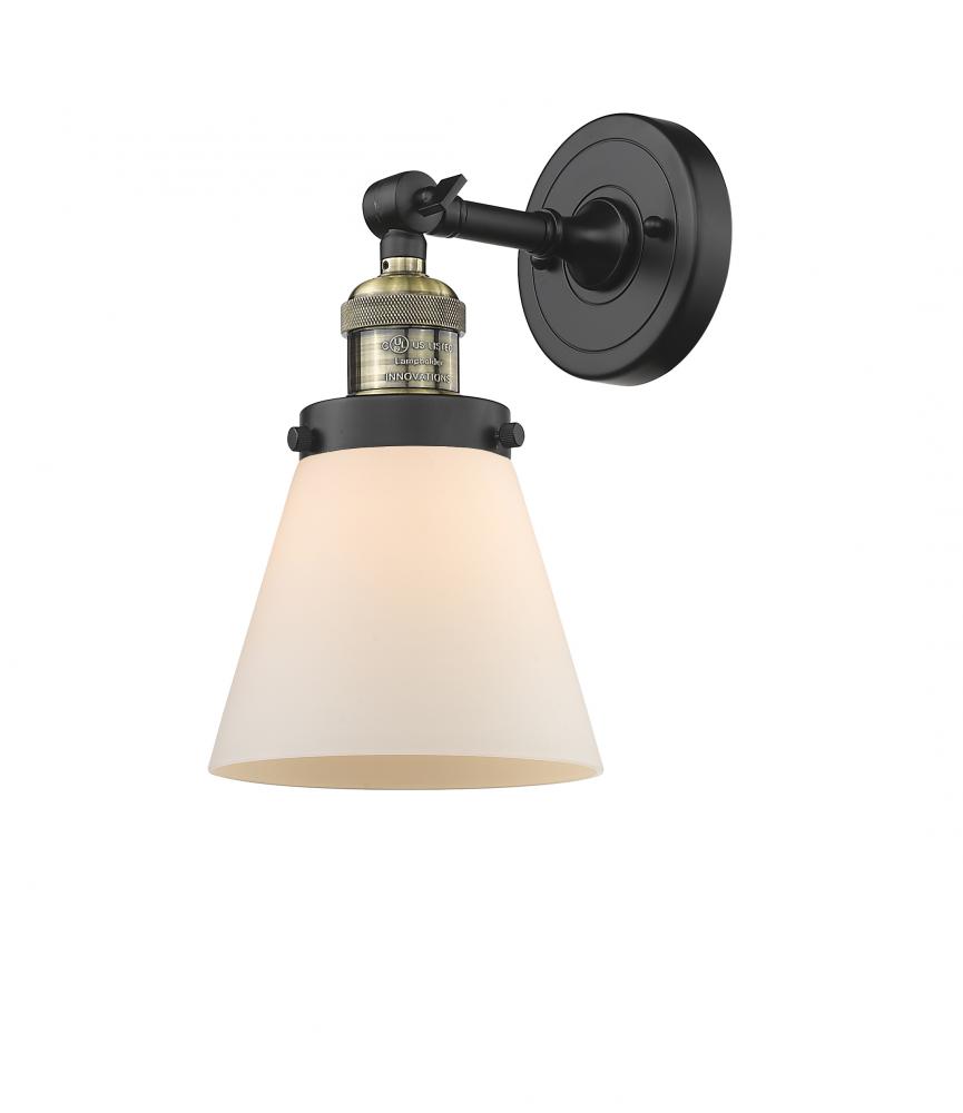 Cone - 1 Light - 6 inch - Black Antique Brass - Sconce