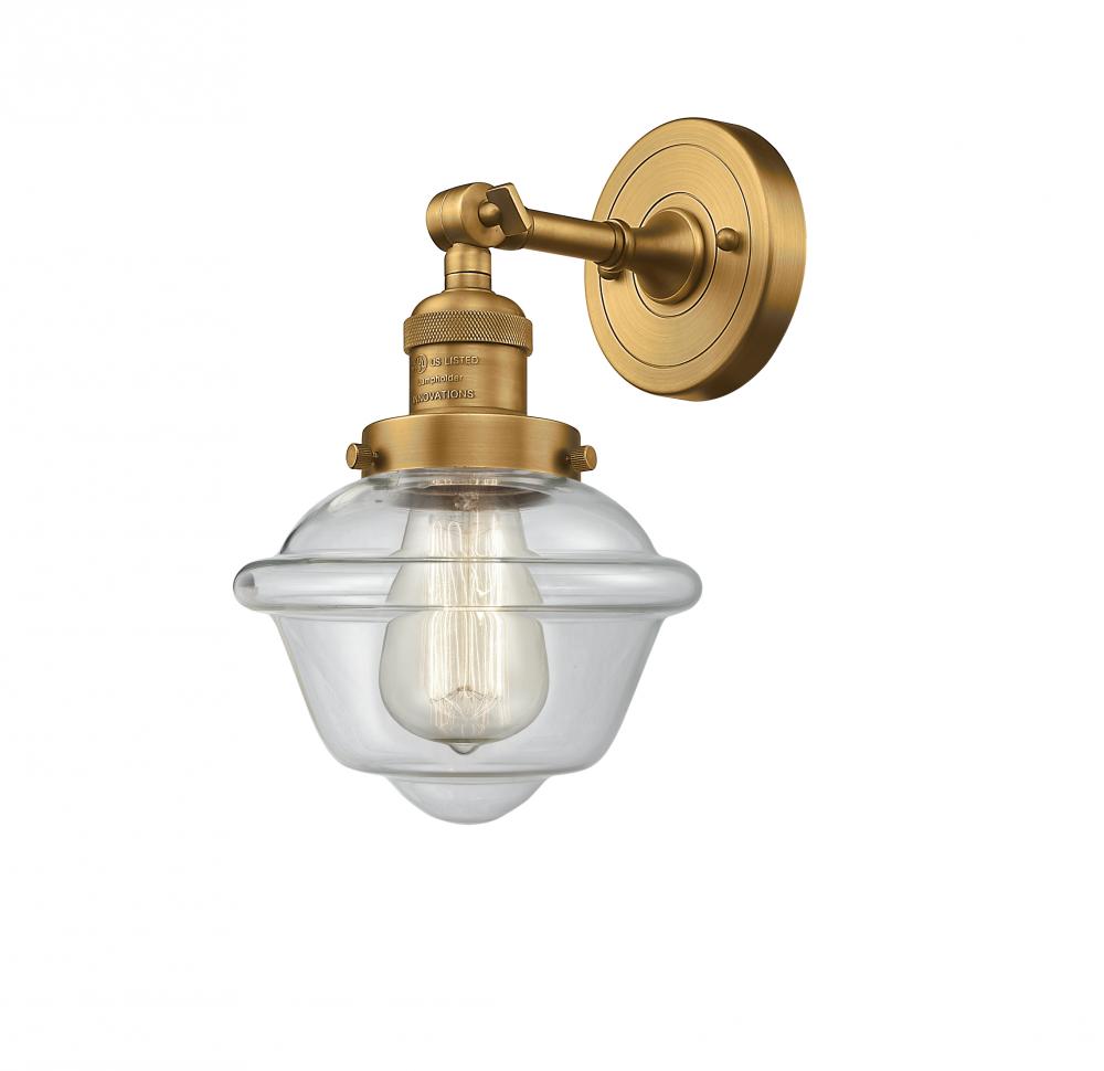 Oxford - 1 Light - 8 inch - Brushed Brass - Sconce