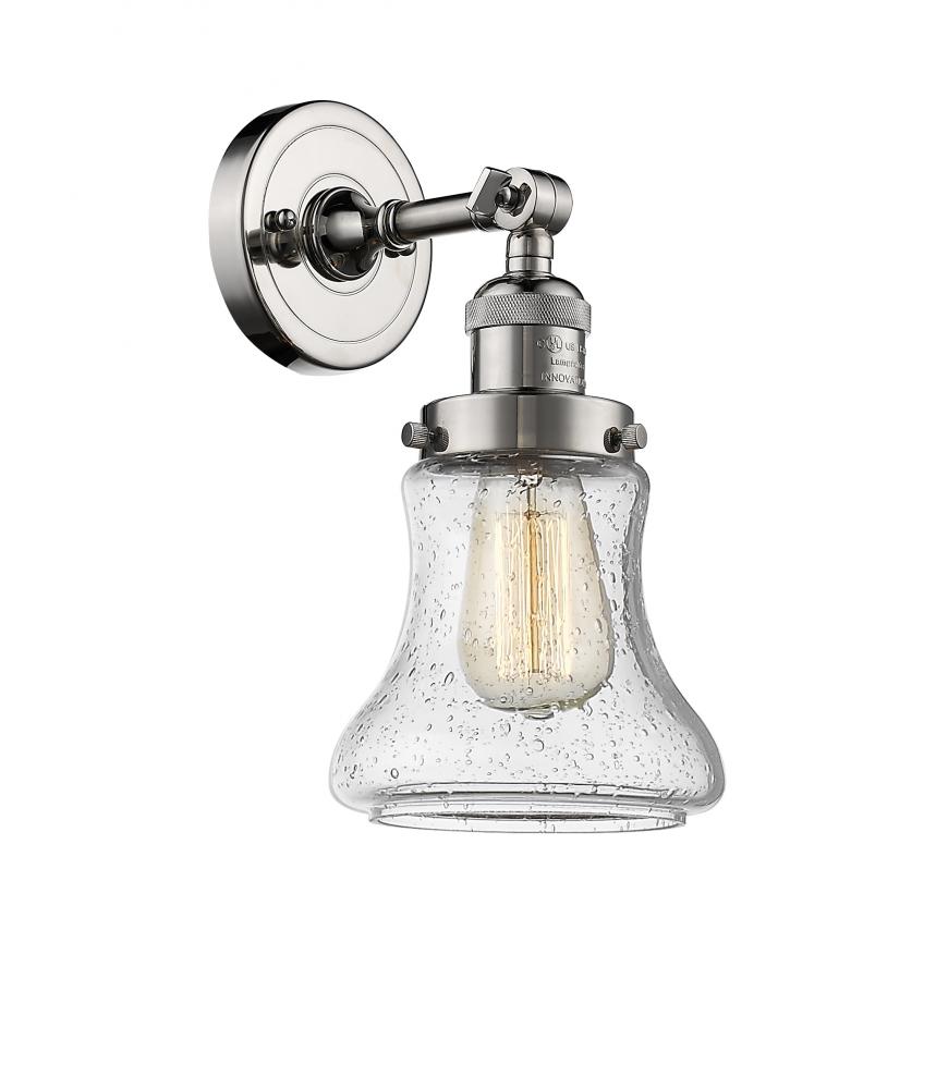 Bellmont - 1 Light - 7 inch - Polished Nickel - Sconce