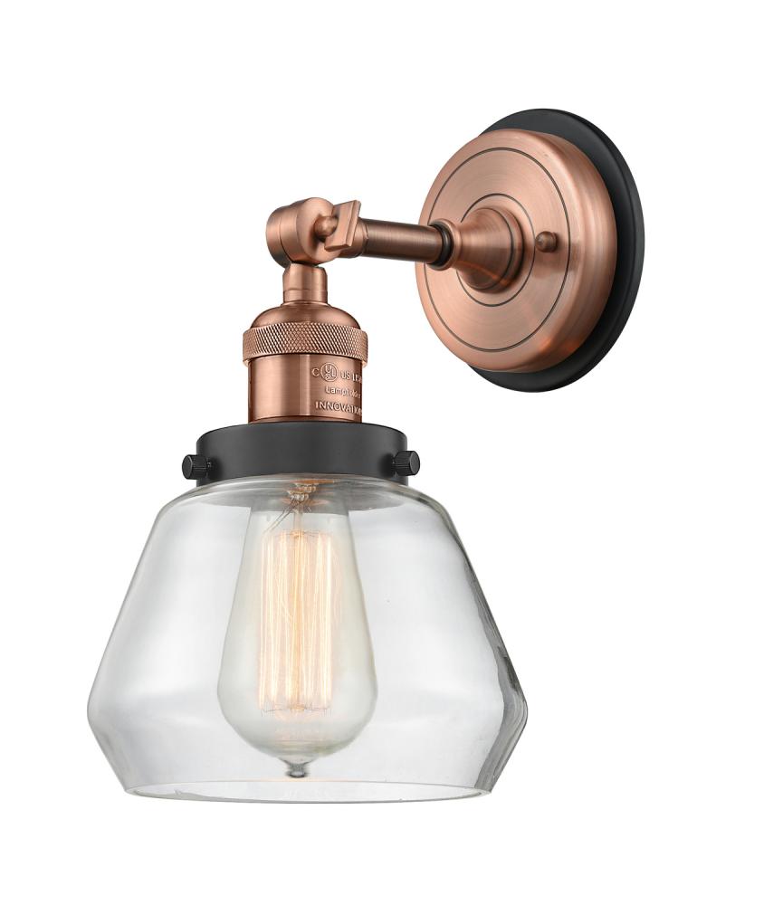 Fulton - 1 Light - 7 inch - Antique Copper - Sconce