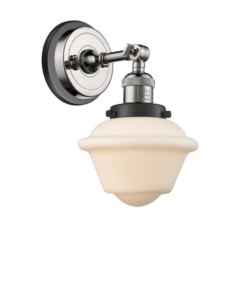 Oxford - 1 Light - 8 inch - Polished Nickel - Sconce