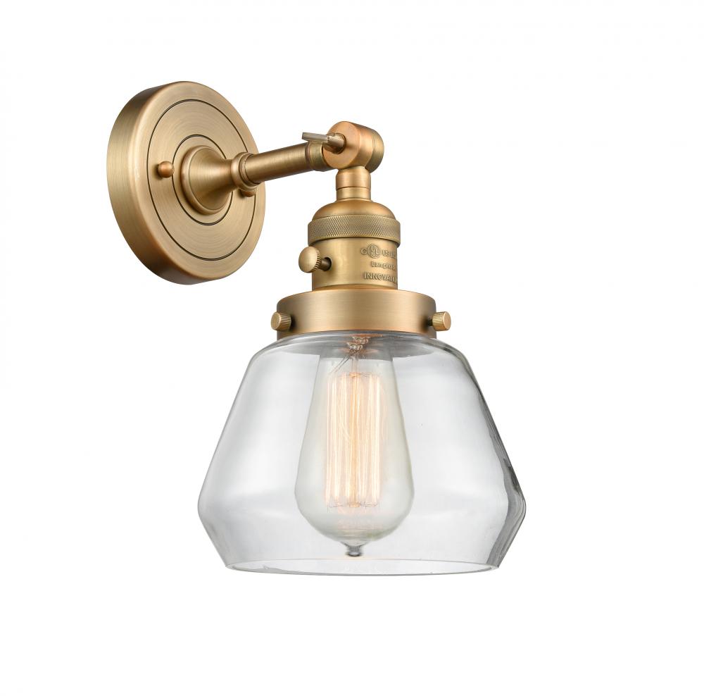 Fulton - 1 Light - 7 inch - Brushed Brass - Sconce