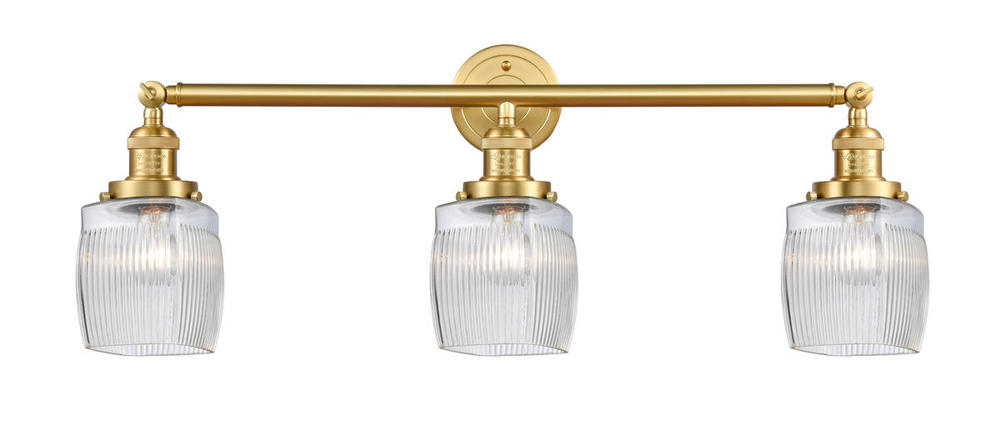 Colton - 3 Light - 32 inch - Satin Gold - Bath Vanity Light