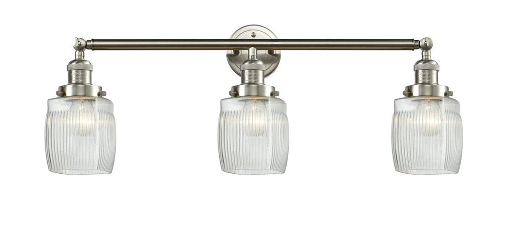 Colton - 3 Light - 32 inch - Brushed Satin Nickel - Bath Vanity Light