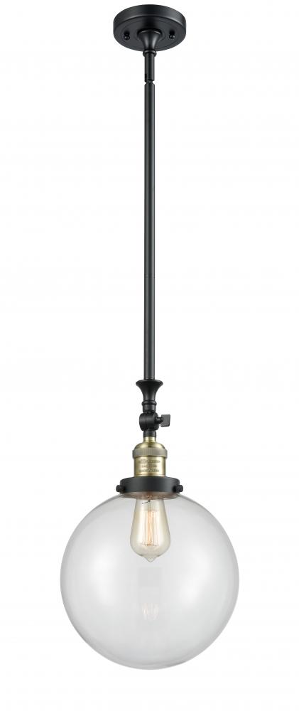 Beacon - 1 Light - 10 inch - Black Antique Brass - Stem Hung - Mini Pendant