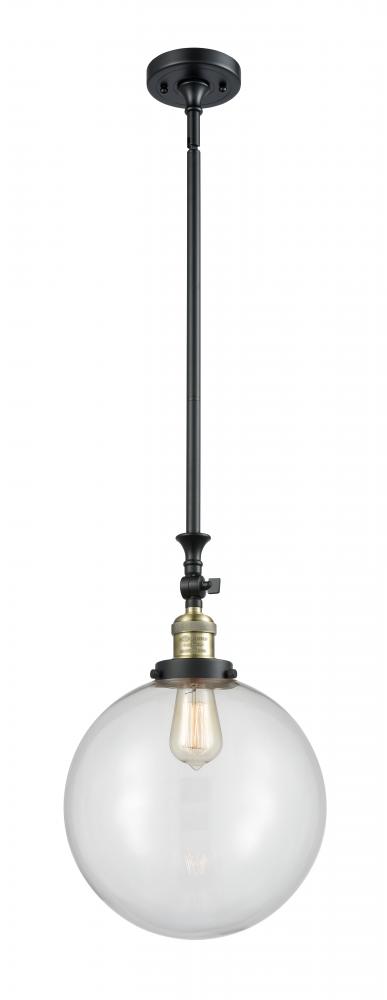 Beacon - 1 Light - 12 inch - Black Antique Brass - Stem Hung - Mini Pendant