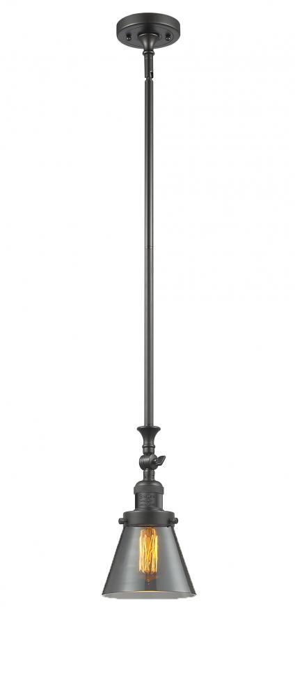 Cone - 1 Light - 6 inch - Oil Rubbed Bronze - Stem Hung - Mini Pendant