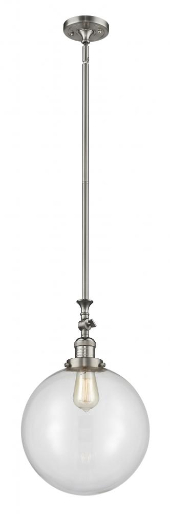 Beacon - 1 Light - 12 inch - Brushed Satin Nickel - Stem Hung - Mini Pendant