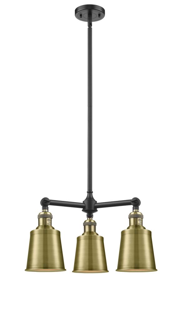 Addison - 3 Light - 19 inch - Black Antique Brass - Stem Hung - Chandelier