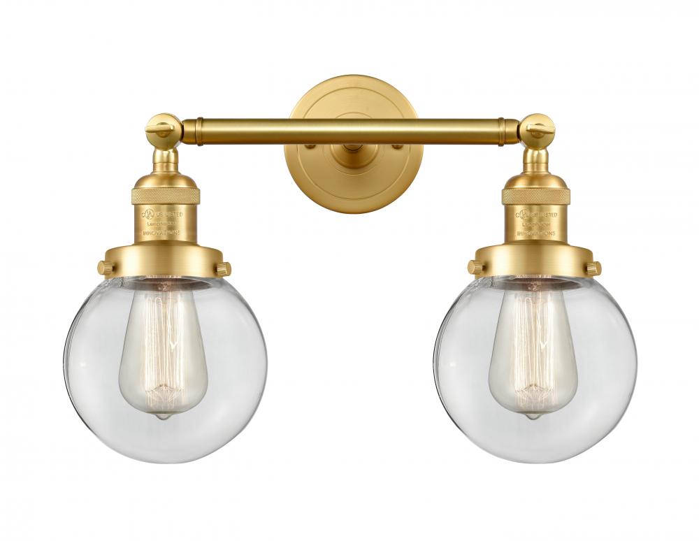 Beacon - 2 Light - 17 inch - Satin Gold - Bath Vanity Light