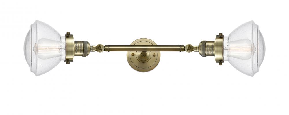 Olean - 2 Light - 7 inch - Antique Brass - Bath Vanity Light