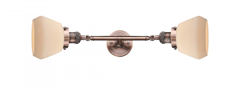 Fulton - 2 Light - 7 inch - Antique Copper - Bath Vanity Light