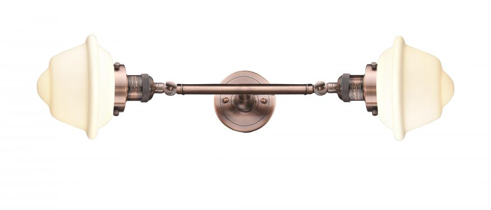 Oxford - 2 Light - 8 inch - Antique Copper - Bath Vanity Light