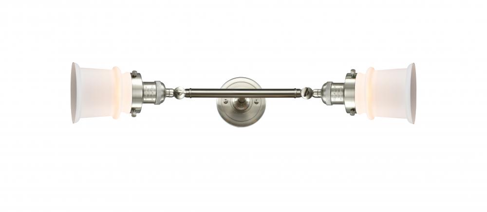 Canton - 2 Light - 6 inch - Brushed Satin Nickel - Bath Vanity Light