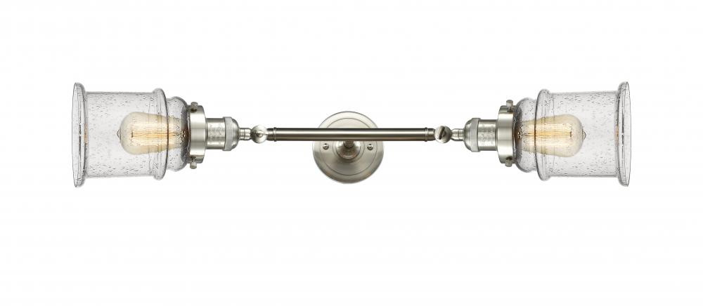 Canton - 2 Light - 6 inch - Brushed Satin Nickel - Bath Vanity Light