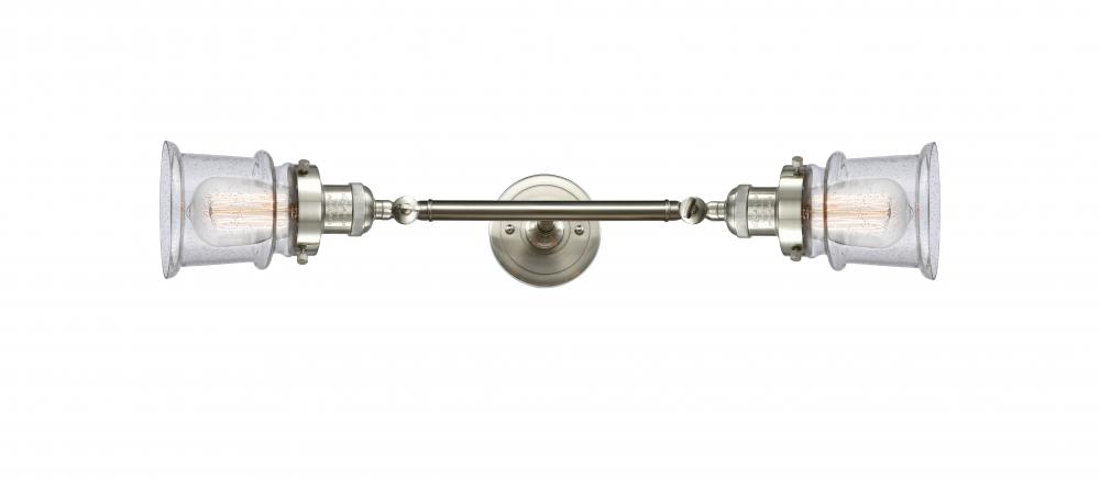 Canton - 2 Light - 6 inch - Brushed Satin Nickel - Bath Vanity Light