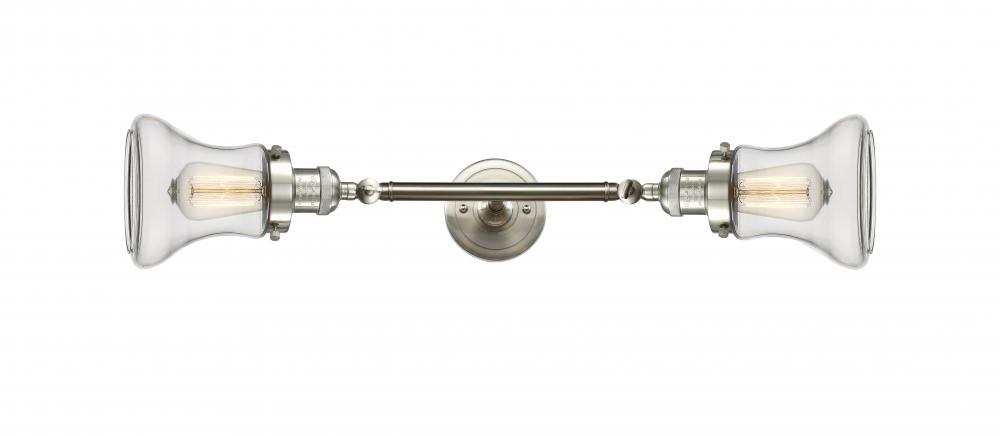 Bellmont - 2 Light - 6 inch - Brushed Satin Nickel - Bath Vanity Light