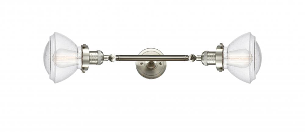 Olean - 2 Light - 7 inch - Brushed Satin Nickel - Bath Vanity Light