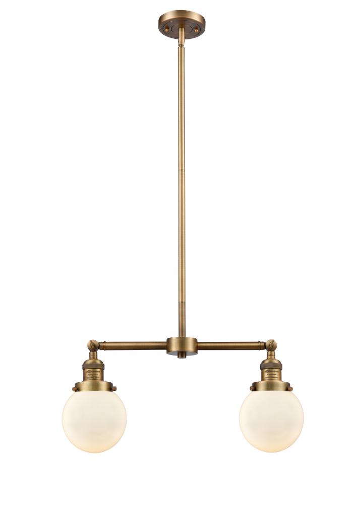 Beacon - 2 Light - 23 inch - Brushed Brass - Stem Hung - Island Light