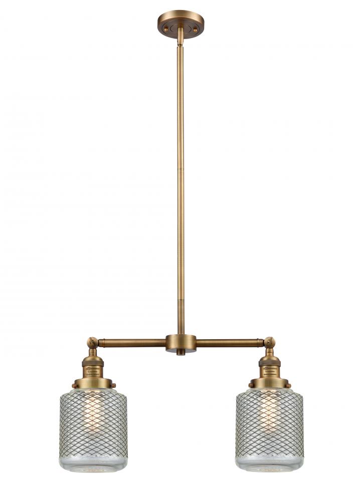 Stanton - 2 Light - 23 inch - Brushed Brass - Stem Hung - Island Light