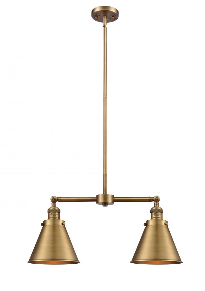 Appalachian - 2 Light - 23 inch - Brushed Brass - Stem Hung - Island Light