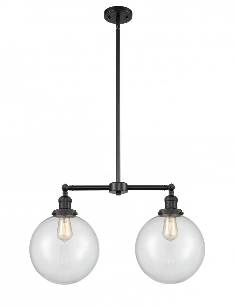 Beacon - 2 Light - 25 inch - Matte Black - Stem Hung - Island Light