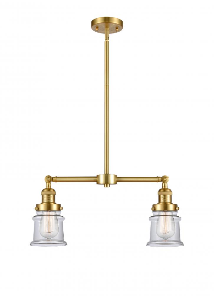 Canton - 2 Light - 21 inch - Satin Gold - Stem Hung - Island Light