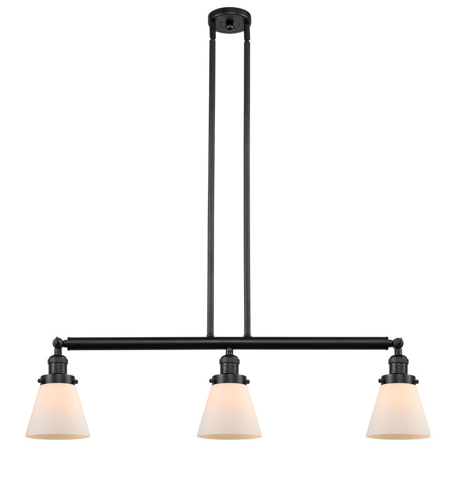 Cone - 3 Light - 39 inch - Oil Rubbed Bronze - Stem Hung - Island Light