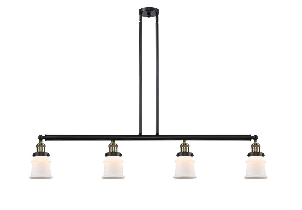 Canton - 4 Light - 51 inch - Black Antique Brass - Stem Hung - Island Light