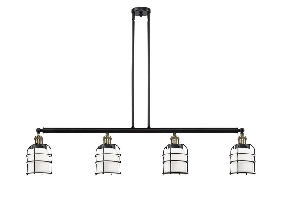 Bell Cage - 4 Light - 50 inch - Black Antique Brass - Stem Hung - Island Light