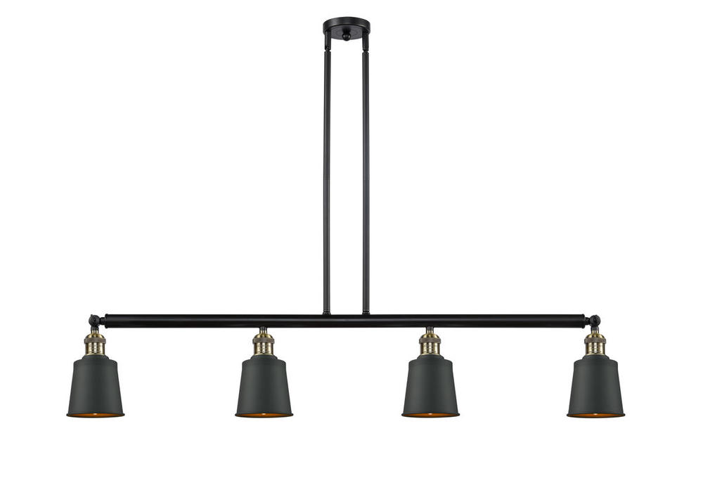 Addison - 4 Light - 50 inch - Black Antique Brass - Stem Hung - Island Light