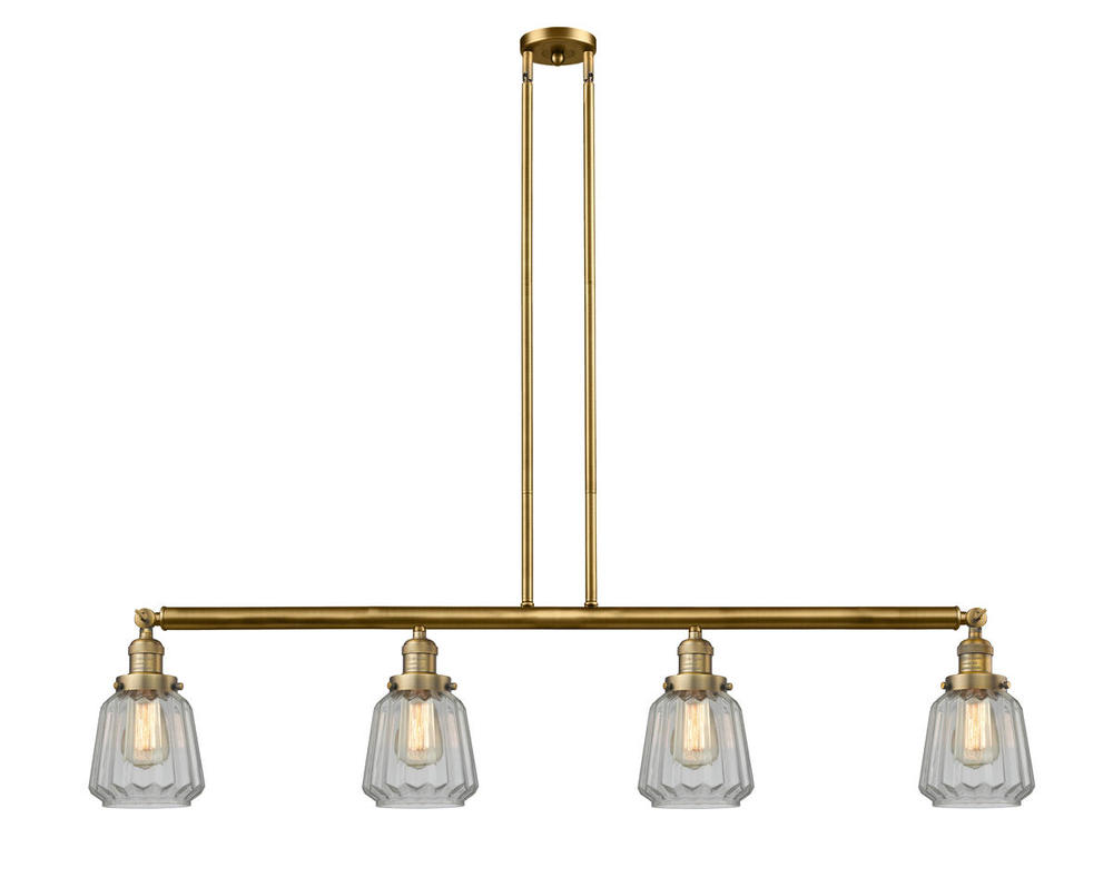 Chatham - 4 Light - 51 inch - Brushed Brass - Stem Hung - Island Light