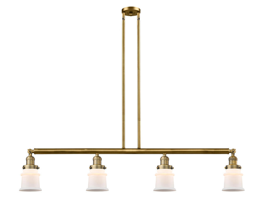 Canton - 4 Light - 51 inch - Brushed Brass - Stem Hung - Island Light