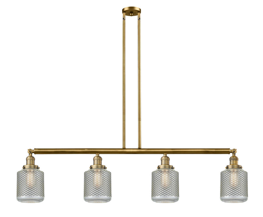 Stanton - 4 Light - 51 inch - Brushed Brass - Stem Hung - Island Light