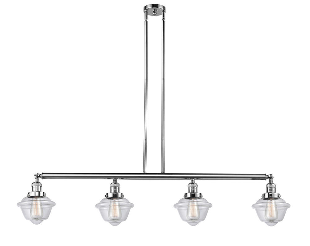 Oxford - 4 Light - 52 inch - Polished Chrome - Stem Hung - Island Light