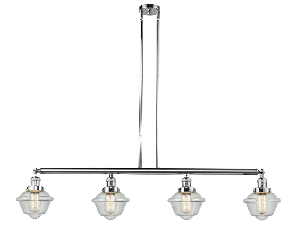 Oxford - 4 Light - 52 inch - Polished Chrome - Stem Hung - Island Light